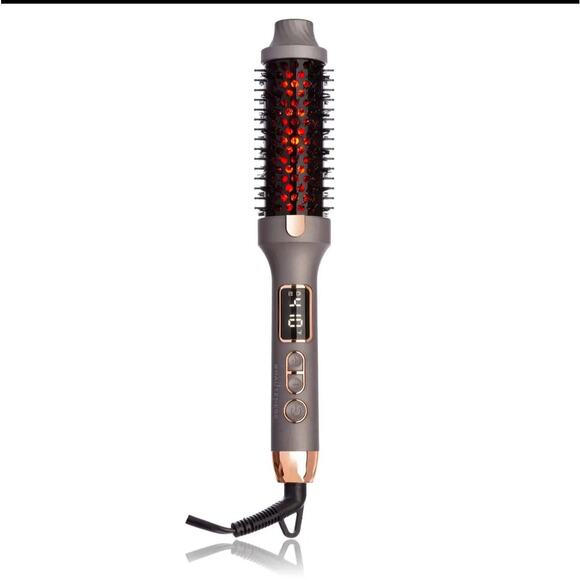 Hauteness Thermal Infrared Straighten & Curl Round Hot Brush Digital Display - Picture 2 of 4